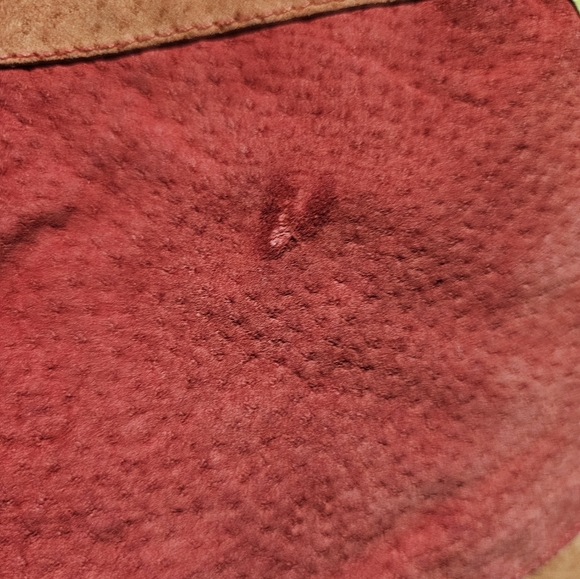 đź‘€Vintageđź‘€ suede color block shorts BTW Don't Stop 10 - Picture 5 of 8